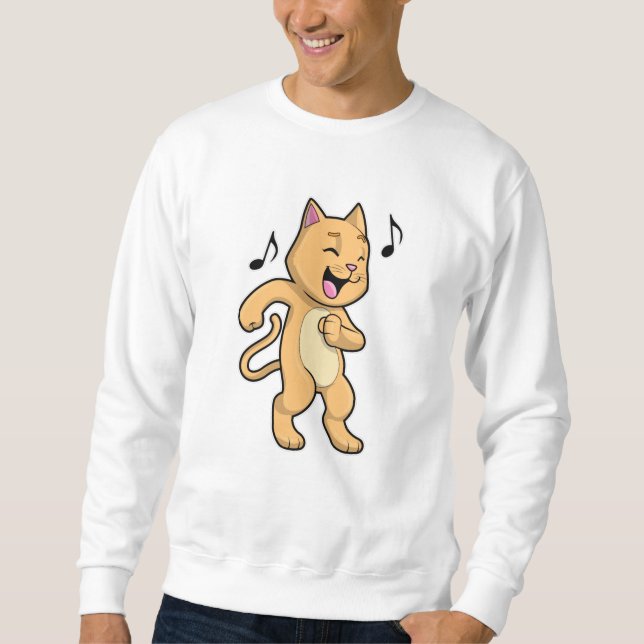 Cat Music Dance Sweatshirt (Vorderseite)