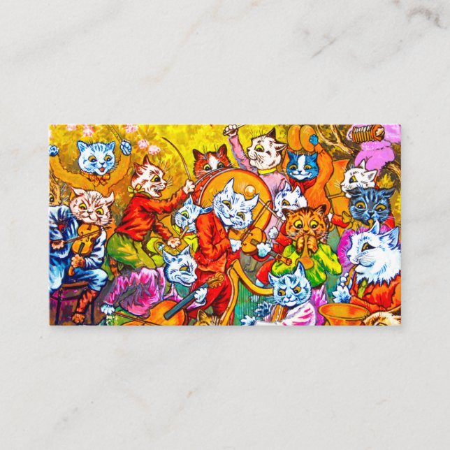Cat Musical Band Begleitkarte (Vorderseite)