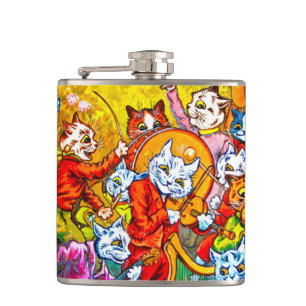 Cat Musical Band Flachmann