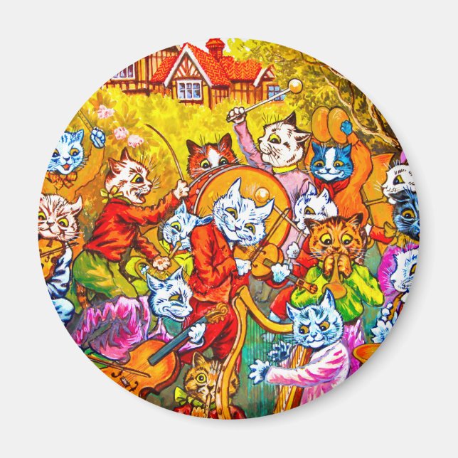 Cat Musical Band Magnet (Vorne)