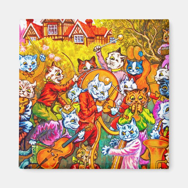 Cat Musical Band Magnet (Vorne)