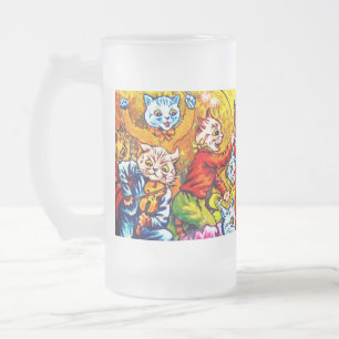 Cat Musical Band Mattglas Bierglas
