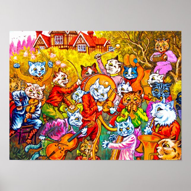 Cat Musical Band Poster (Vorne)