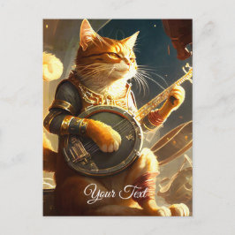 Cat Musician. Postkarte