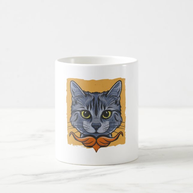 Cat Mustache Kaffeetasse (Mittel)