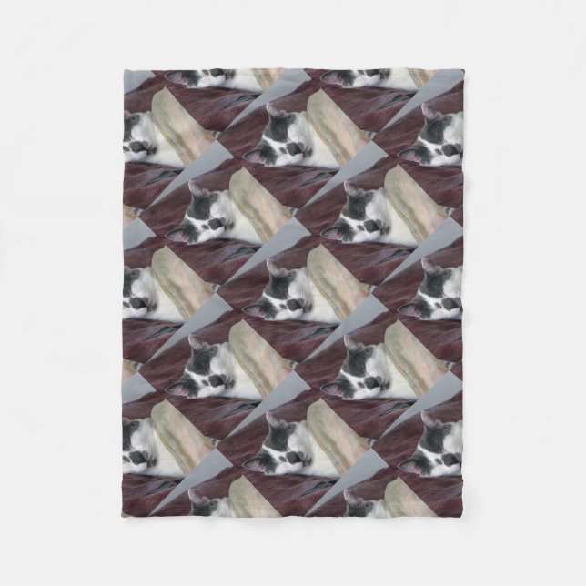 Cat Napping Fleecedecke (Vorderseite)