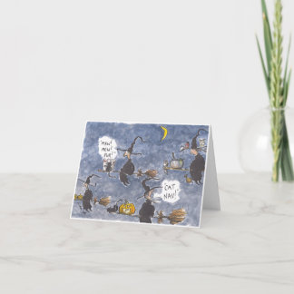 Cat Nav Halloween Card Karte