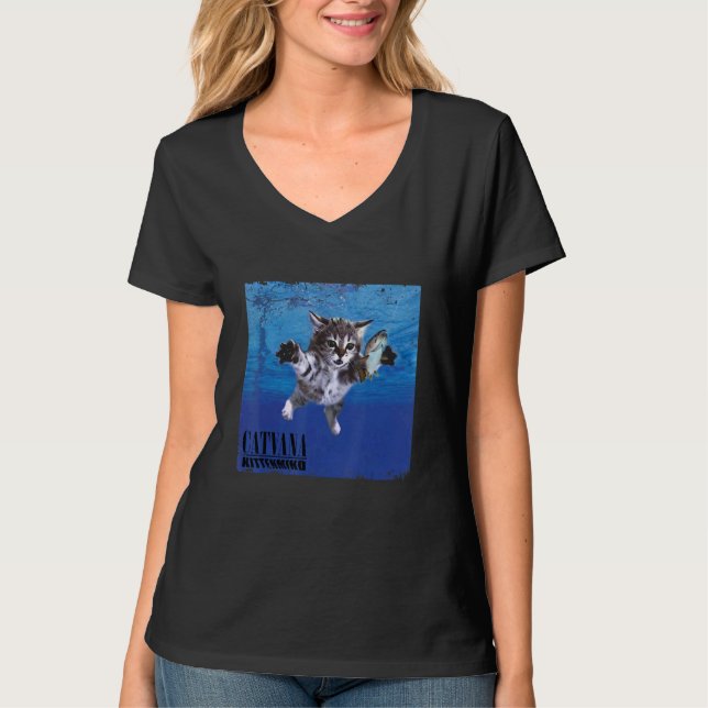 Cat Nevermind Kitten Meow Parody Funny Cat Animal  T-Shirt (Vorderseite)