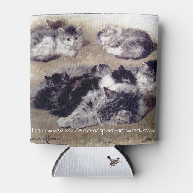 "Cat Nickerchen" Dosenkühler (Vorderseite)