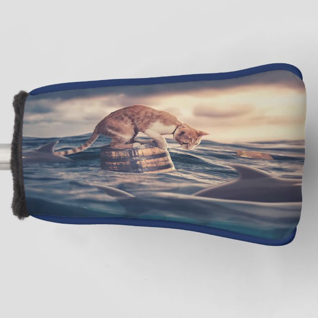 Cat Nickerchen Dream oder Nightmare Golf Headcover (Vorderseite)