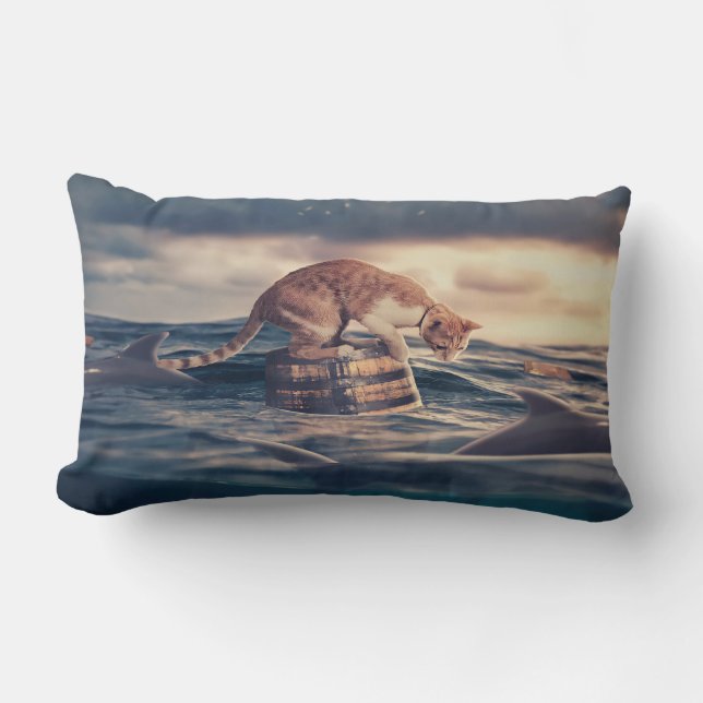 Cat Nickerchen Dream oder Nightmare Lendenkissen (Vorderseite)