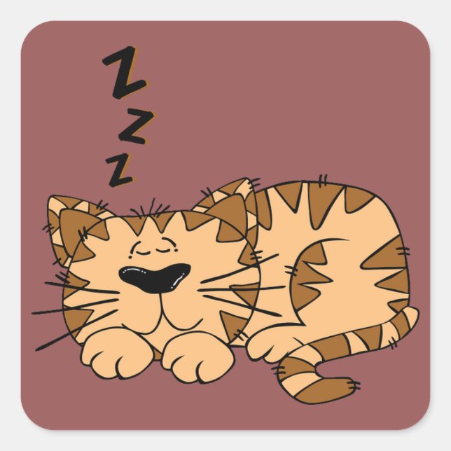 Cat Nickerchen Kitty Sticker (Vorderseite)