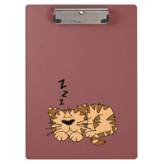 Cat Nickerchen Kitty Zwischenablage Klemmbrett