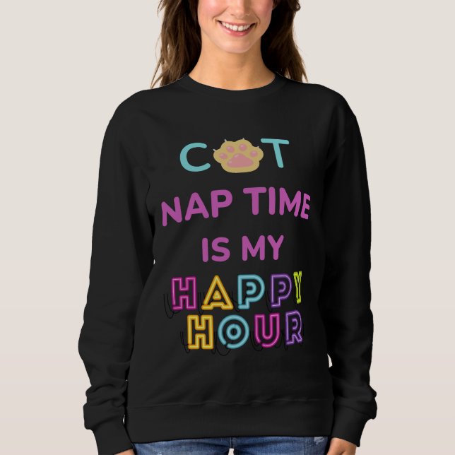 CAT-Nickerchen Sweatshirt (Vorderseite)