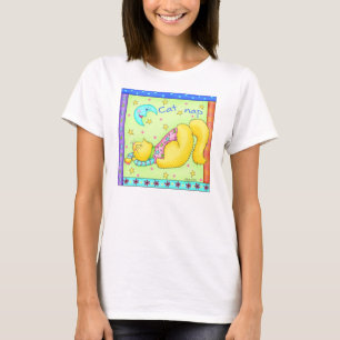 Cat Nickerchen Tee Shirt Kleidung