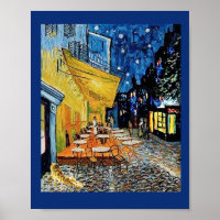 Cat, Night Cafe Parody, Van Gogh