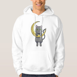 Cat Night Moon Hoodie