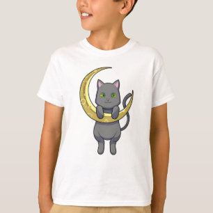 Cat Night Moon T-Shirt