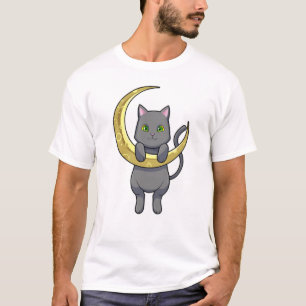 Cat Night Moon T-Shirt