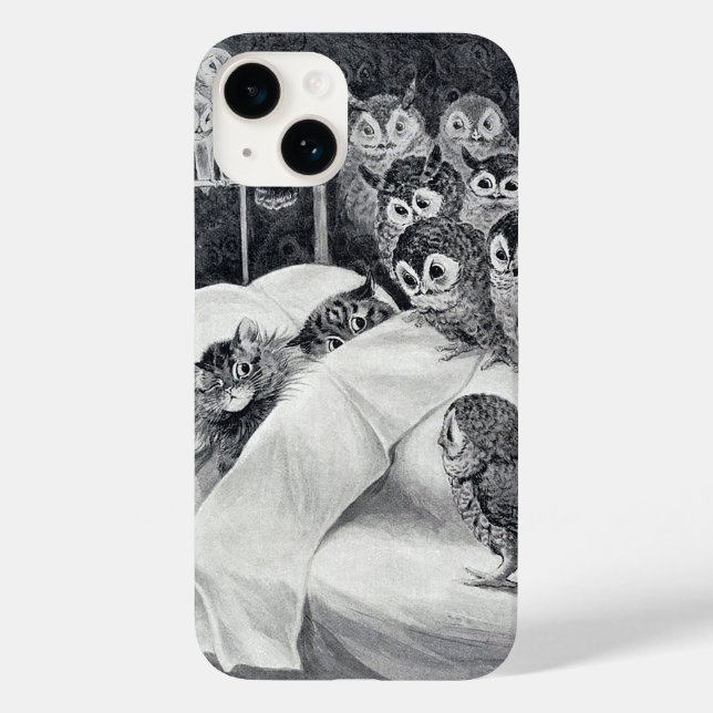 Cat Nightmare Owl Bird, Louis Wain Case-Mate iPhon Case-Mate iPhone Hülle (Rückseite)