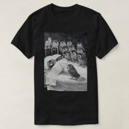 Cat Nightmare Owl Bird, Louis Wain T-Shirt