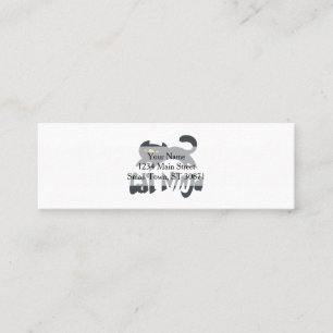 Cat ninja - Farbe auswählen Mini Visitenkarte