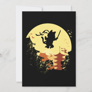 Cat Ninja Samurai Shinobi Kitten Kitty Pet Animal Einladung