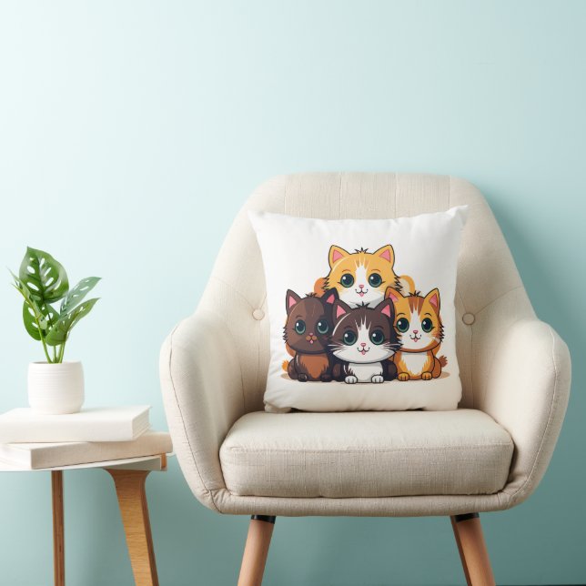 Cat Nip 16x16 Kissen (Stuhl )
