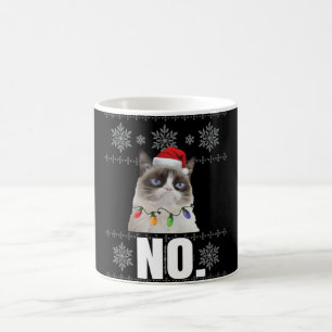 Cat No Grumpy Xmas Katzen Keine hässlichen Weihnac Kaffeetasse