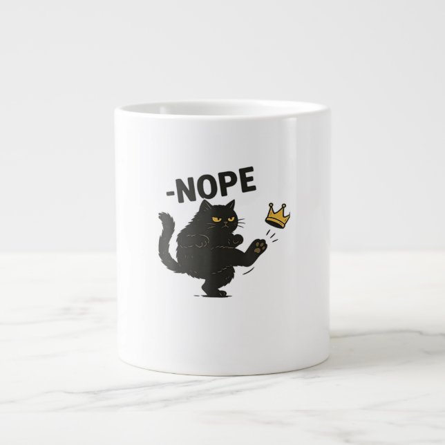 Cat No Kings In America  Jumbo-Tasse (Vorderseite)