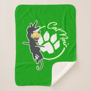 Cat Noir Abzeichen Sherpadecke