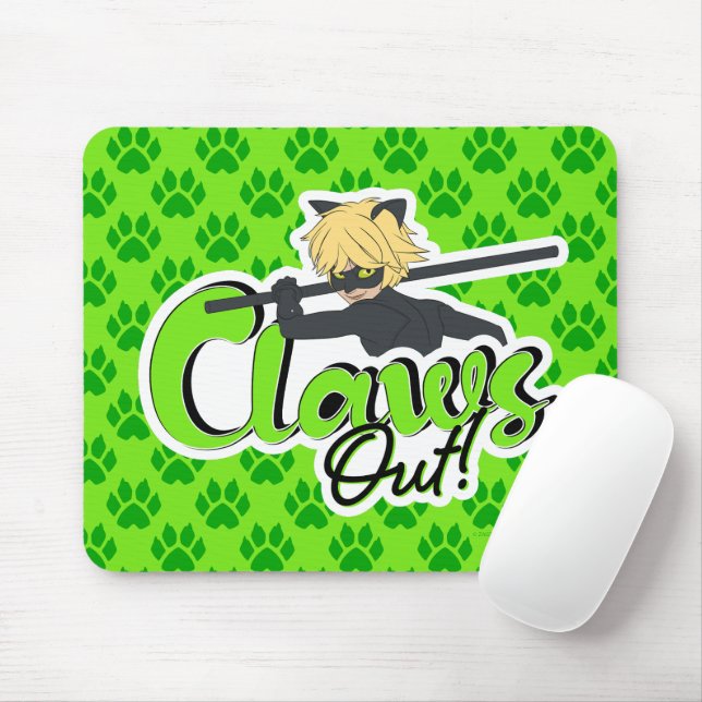 Cat Noir | Aus! Mousepad (Mit Mouse)