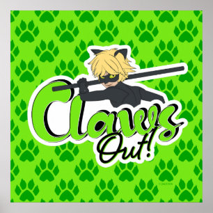 Cat Noir   Aus! Poster