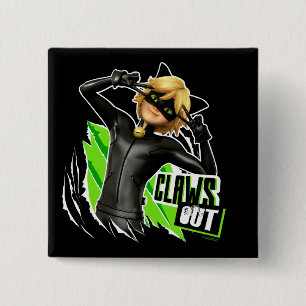 Cat Noir   Claws Out Graphic Button