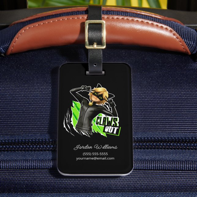 Cat Noir | Claws Out Graphic Gepäckanhänger (Vorderseite Insitu 2)