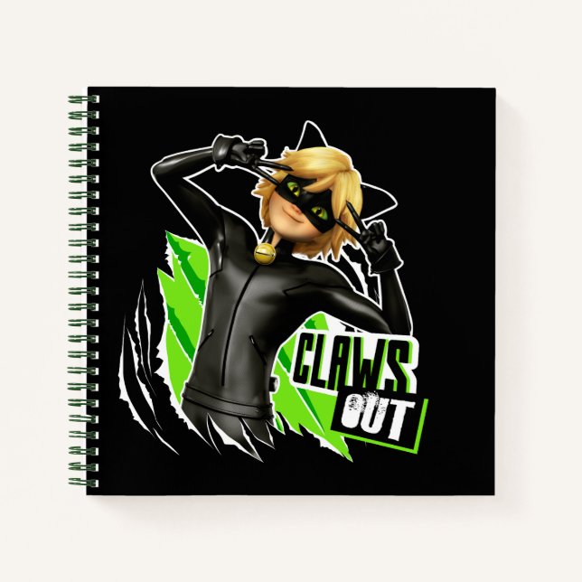 Cat Noir | Claws Out Graphic Notizbuch (Vorderseite)