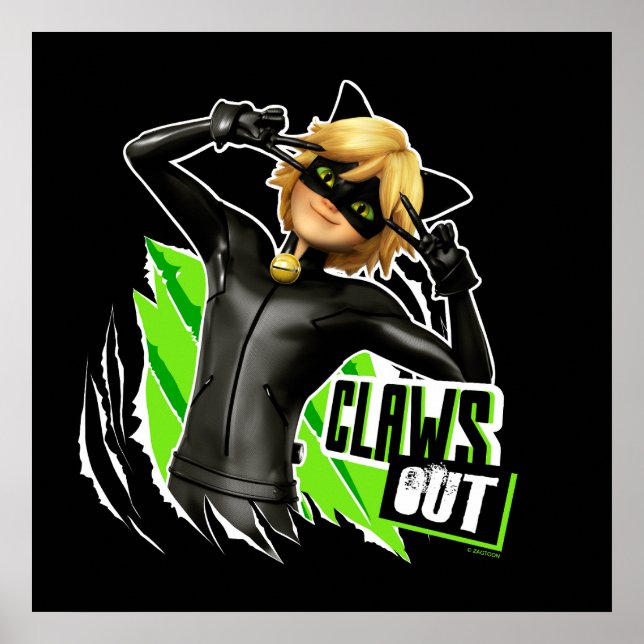 Cat Noir | Claws Out Graphic Poster (Vorne)