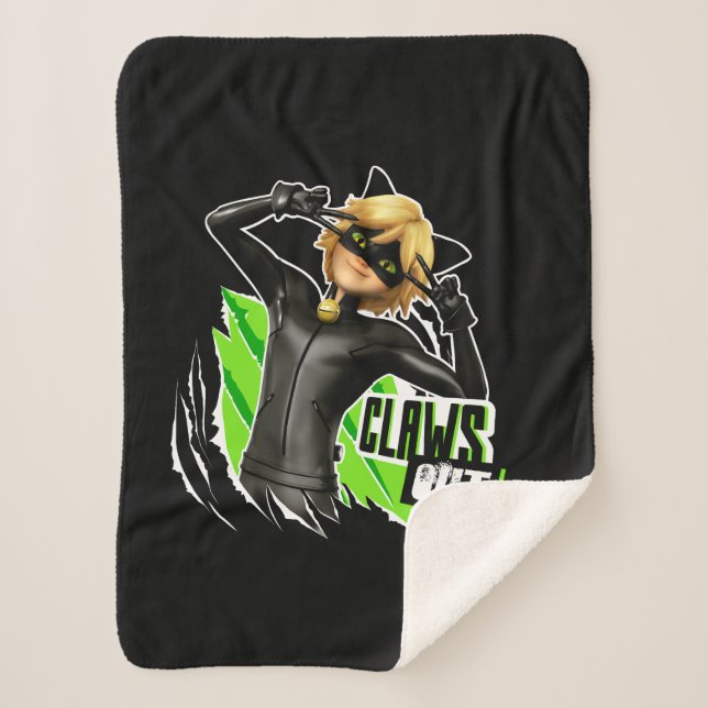 Cat Noir | Claws Out Graphic Sherpadecke (Vorderseite)