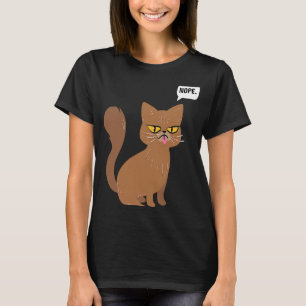 Cat Nope-Anweisung Graphic T-Shirt