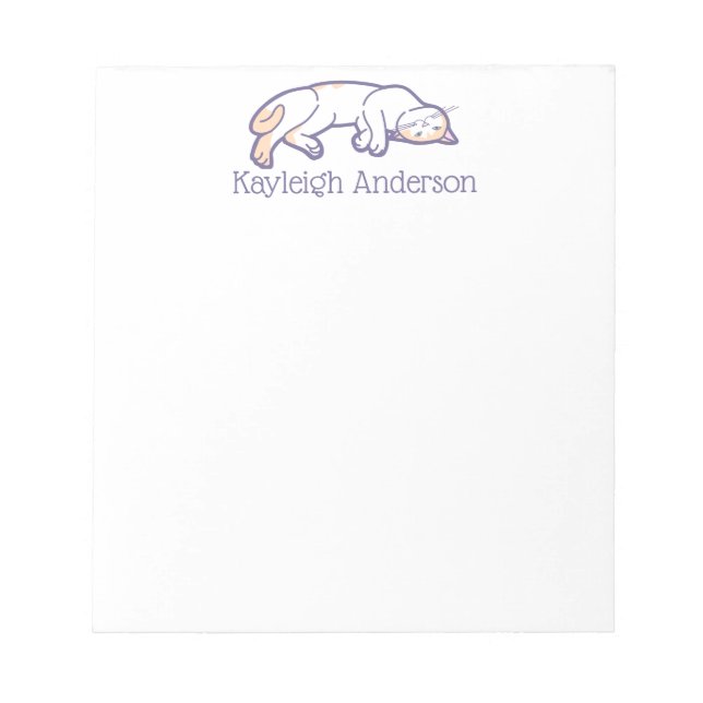 Cat Notepad laden Notizblock (Vorderseite)