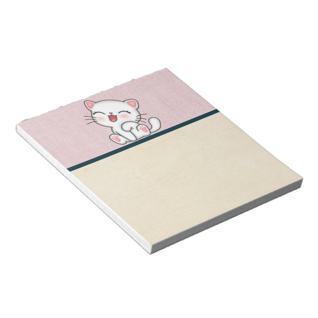 Cat Notepad Notizblock (angewinkelt)