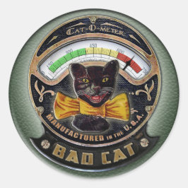 Cat-o-Meter Runder Aufkleber