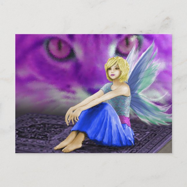 Cat Obsts Fairy Postkarte (Vorderseite)