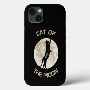Cat Of The Moon Personalize name iPhone 13 Hülle