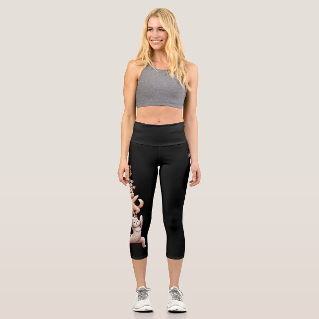 Cat OM Tower Capri Leggings (Vorderseite)
