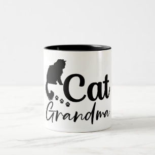 Cat Oma Kitten Pet Lover Zweifarbige Tasse