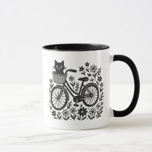 Cat On a Bike Tasse