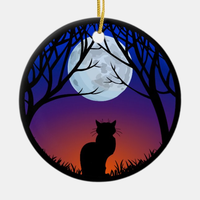 Cat Ornament Personalisiert Cat Art Decoration Ges (Vorne)