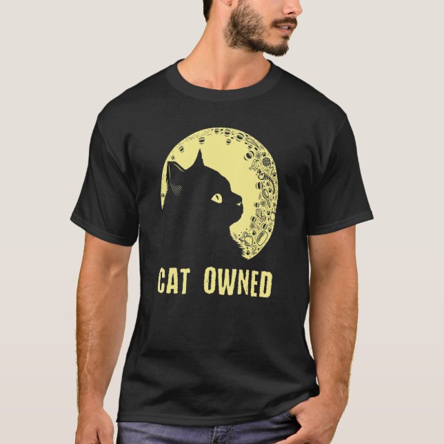 Cat Owned Friends Cat  Buddy Kitten Cat Mom  1 T-Shirt (Vorderseite)