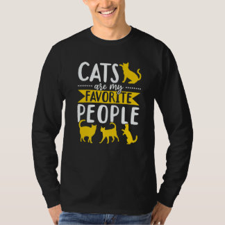 Cat  Owner  Cats are my favorite people T-Shirt